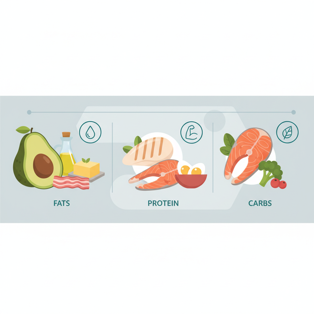Макронутрієнти та порції на кето