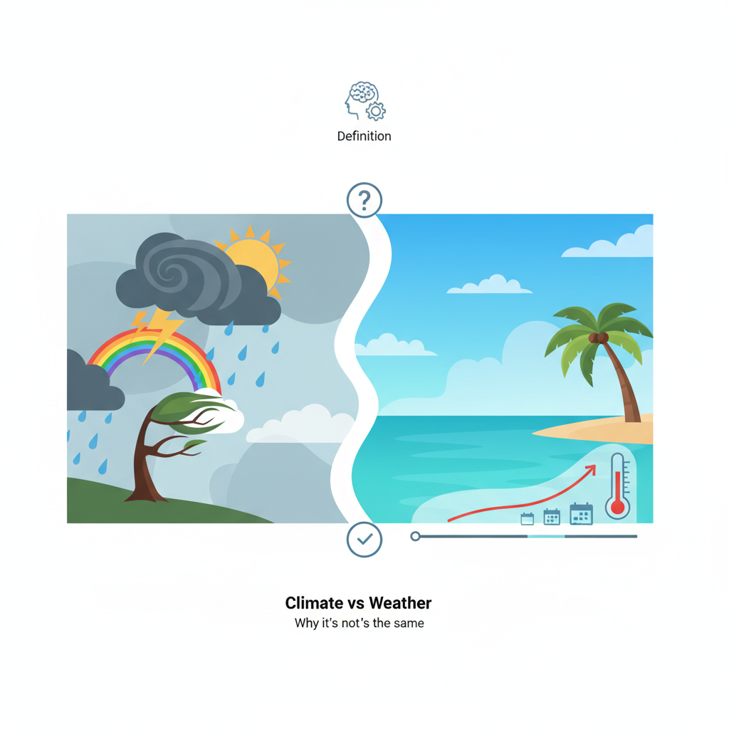 Визначення клімату і чому це не те саме, що погода