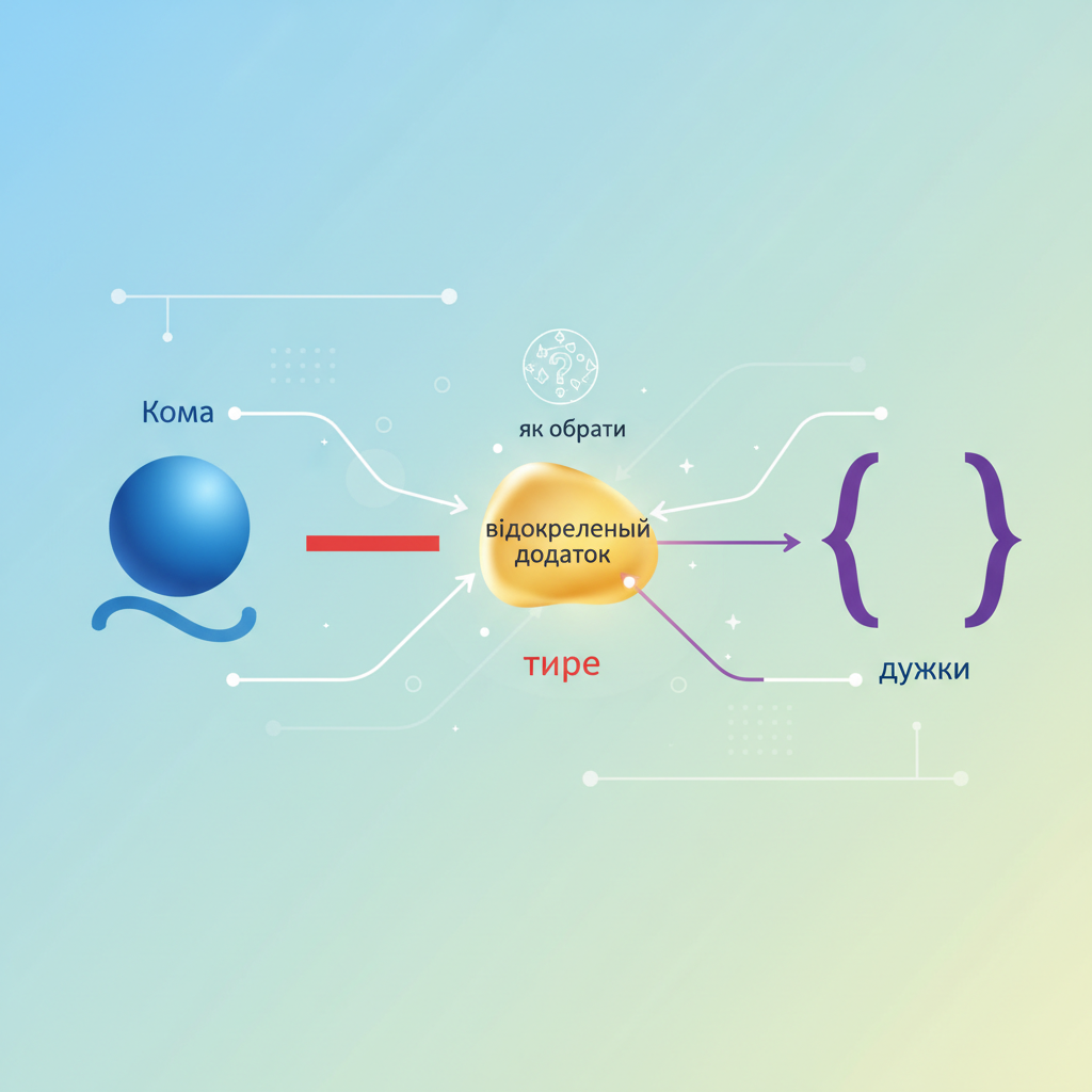 Кома, тире чи дужки: як обрати